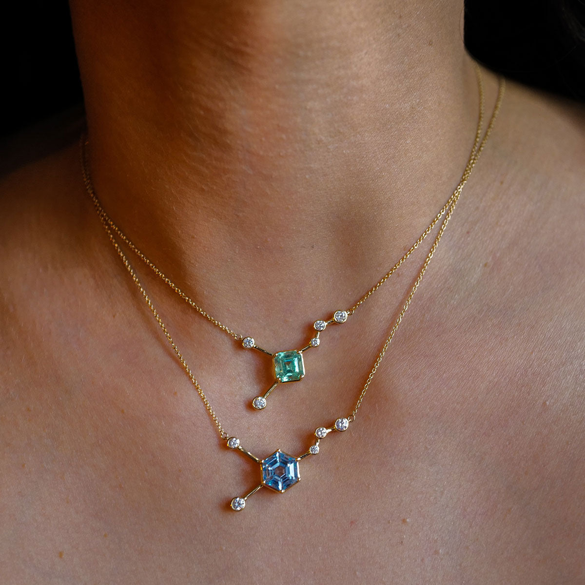 Dopamine Necklace | Aquamarine