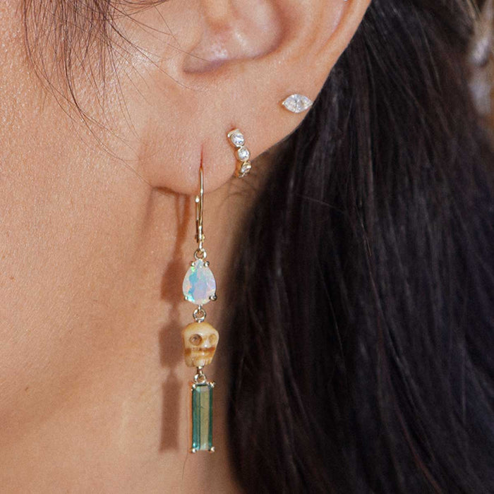Duat Skull Drop Earrings