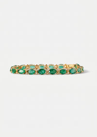 Oval Emerald Duo Bracelet