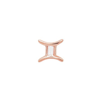 Gemini Threaded Flat Back Earring | .60GMS .02CT - Porter Lyons