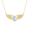 Goddess Wing Necklace - Moonstone | 6.50GMS 0.70CTW