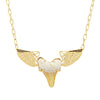 Goddess Wing Necklace - Shark Tooth | 10.20GMS 0.10CTW