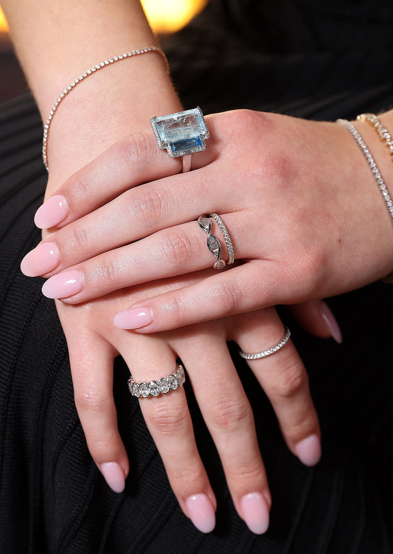 Double Helix Eternity Ring