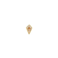 Kite Diamond Threaded Flat Back Earring | 0.3GMS 0.12CT | Single