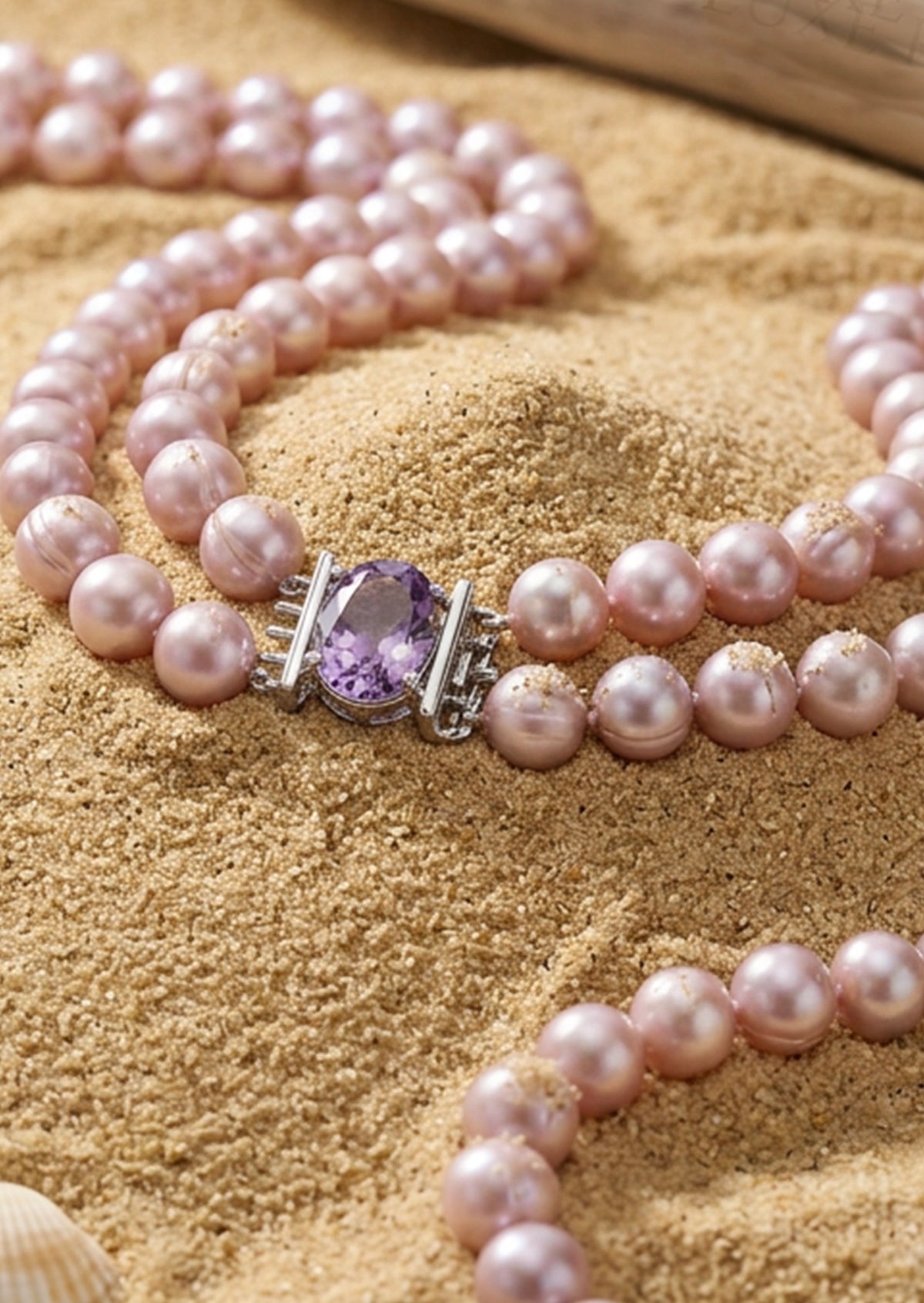 Amethyst Pearl Necklace
