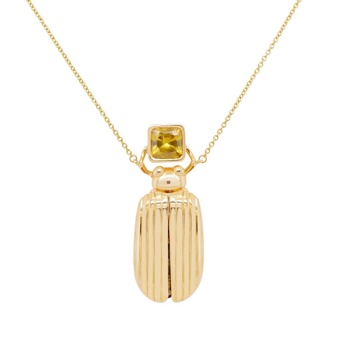 Lightning Bug Necklace | 8.10GMS 6.55CTW | Large Apache Gold - Porter Lyons