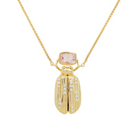 Luxe Lightning Bug Necklace | 7.30GMS 3.40CTW | Morganite