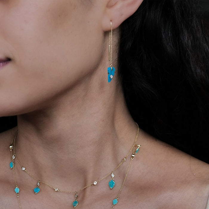 Ma'at Feather Drop Earrings