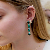 Sanctuary Malachite Earrings | 3.7GMS 7.04CTW - Porter Lyons