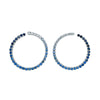 Mama Open Hoop Earrings | 7.0GMS 2.92CTW | Blue Sapphire