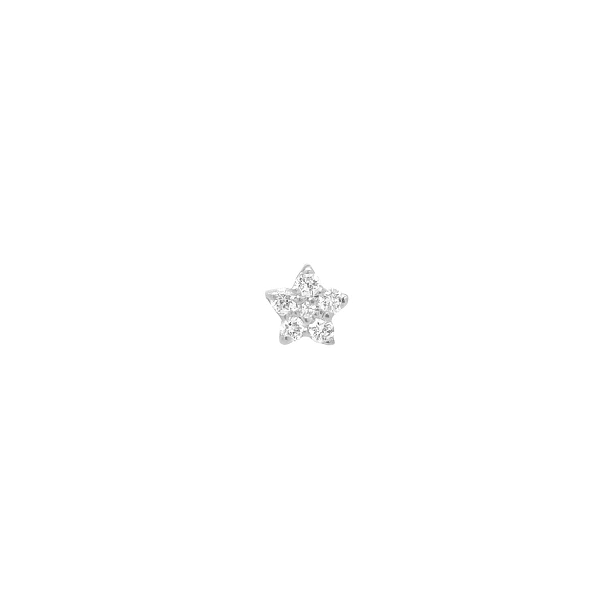送料税込【AMY O】Tiny Heart Crystal Flat Back Stud☆Single☆ Tiny Heart Studs, 14K Gold Earrings, Cartilage Earrings