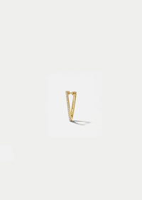 Mini Diamond Triangle Hoop