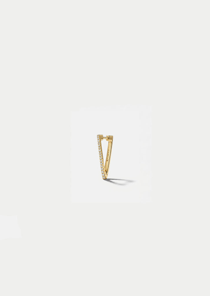 Mini Diamond Triangle Hoop