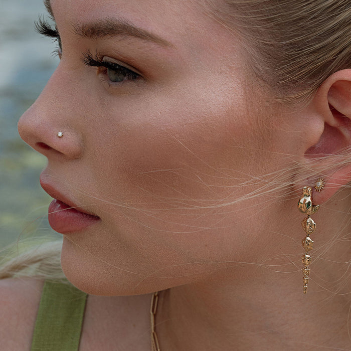 Nile Crocodile Earrings