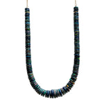 Black Opal Heishi Bead Necklace | 3.20GMS 0.01CTS