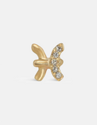 Pisces Threaded Flat Back Earring