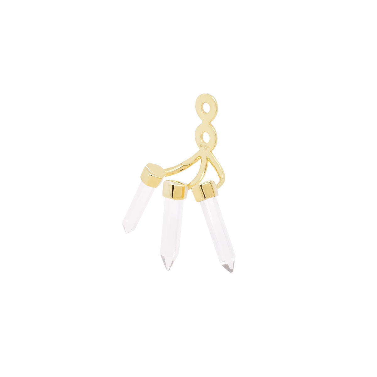 Quartz Spike Ear Jacket | 0.65GMS 4.03CTW | Single