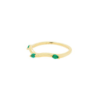 Ripple Ring – Emerald | 1.50GMS .20CT