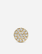 Mini Diamond Disc Earring