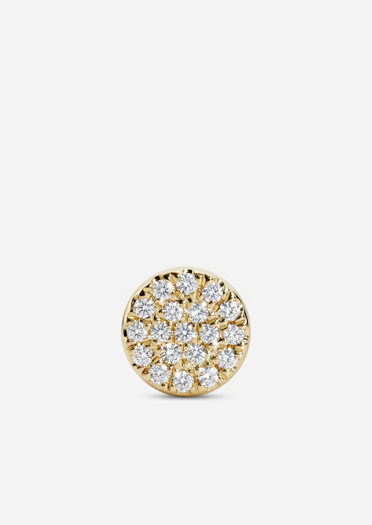 Mini Diamond Disc Earring