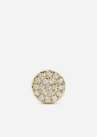 Mini Diamond Disc Earring