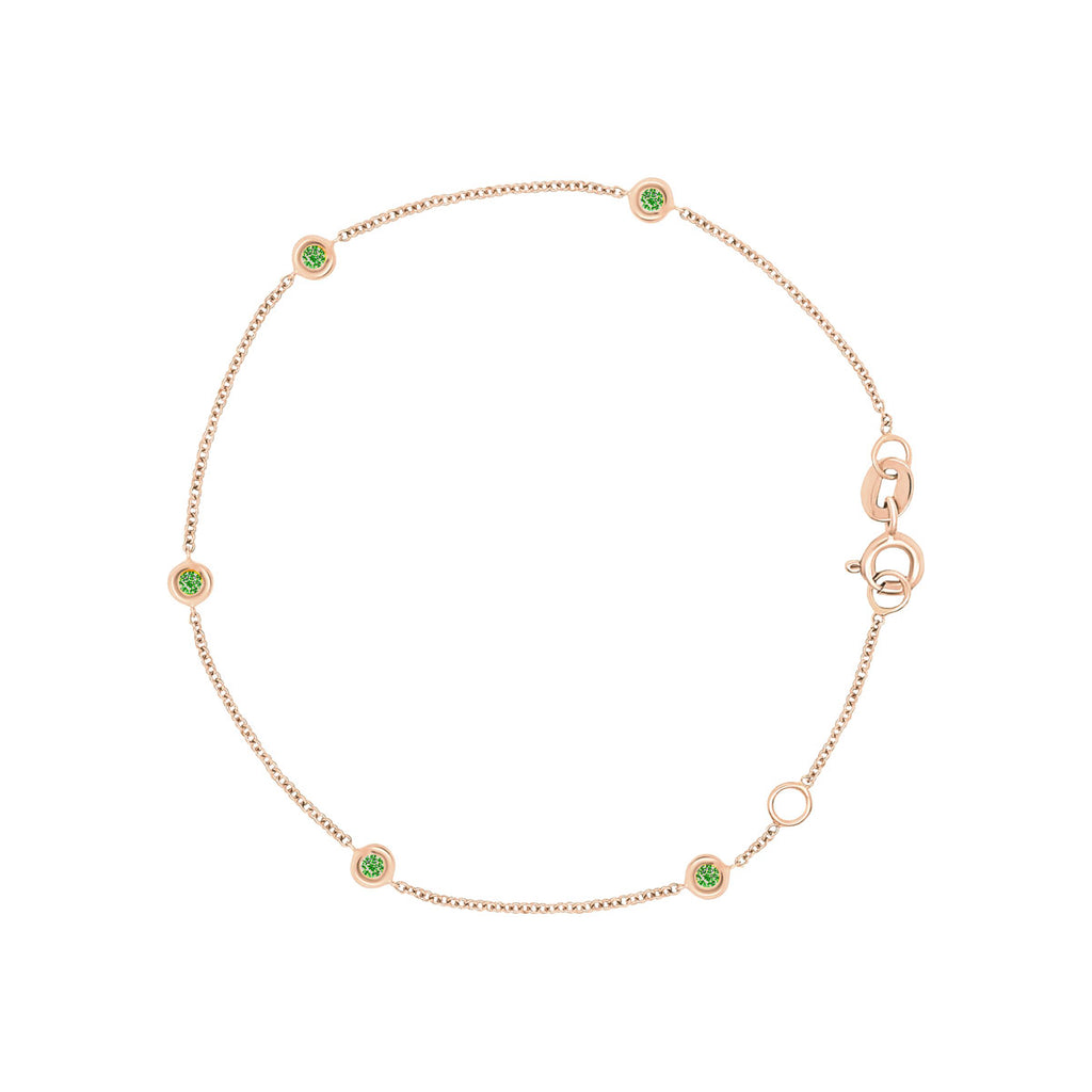 Sacred 5 Emerald Station Bracelet