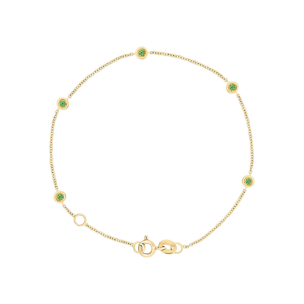 Sacred 5 Emerald Station Bracelet