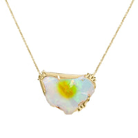 Sacred Opal Diamond Necklace | 3.4GMS 16.87TCW - Porter Lyons