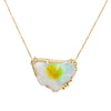 Sacred Opal Diamond Necklace | 3.4GMS 16.87TCW