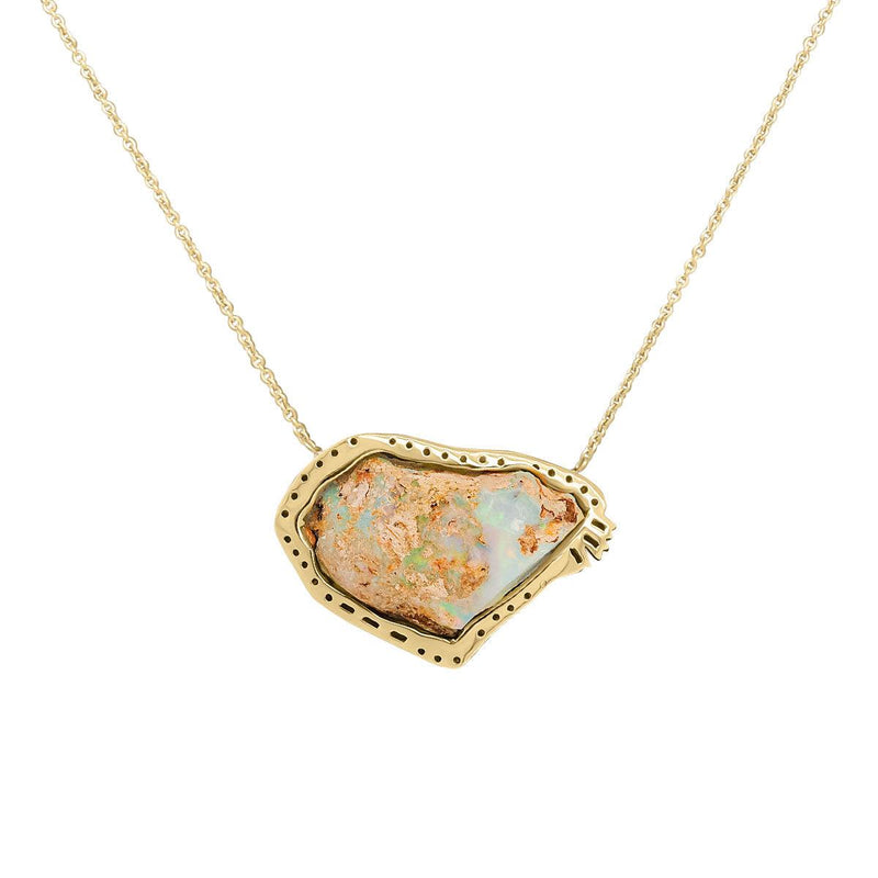 Sacred Opal Emerald Necklace | 3.20GMS 14.28TCW - Porter Lyons