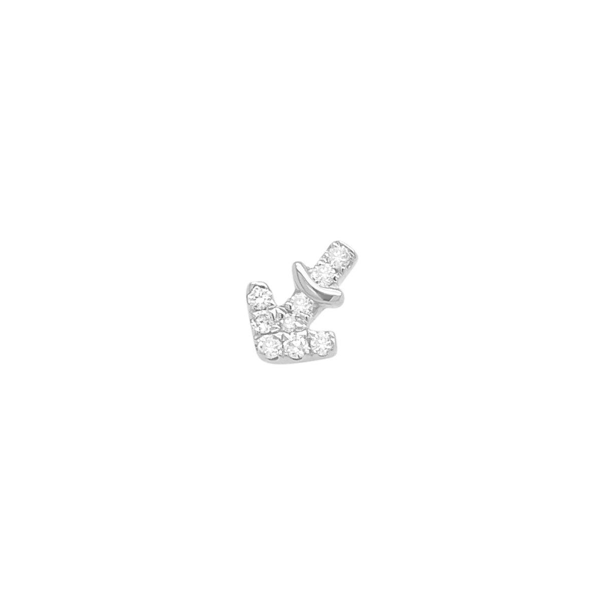 Sagittarius Threaded Flat Back Earring | .50GMS .04CT - Porter Lyons