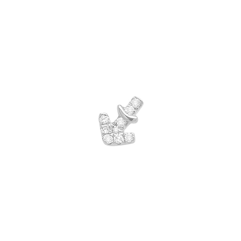 Sagittarius Threaded Flat Back Earring | .50GMS .04CT - Porter Lyons