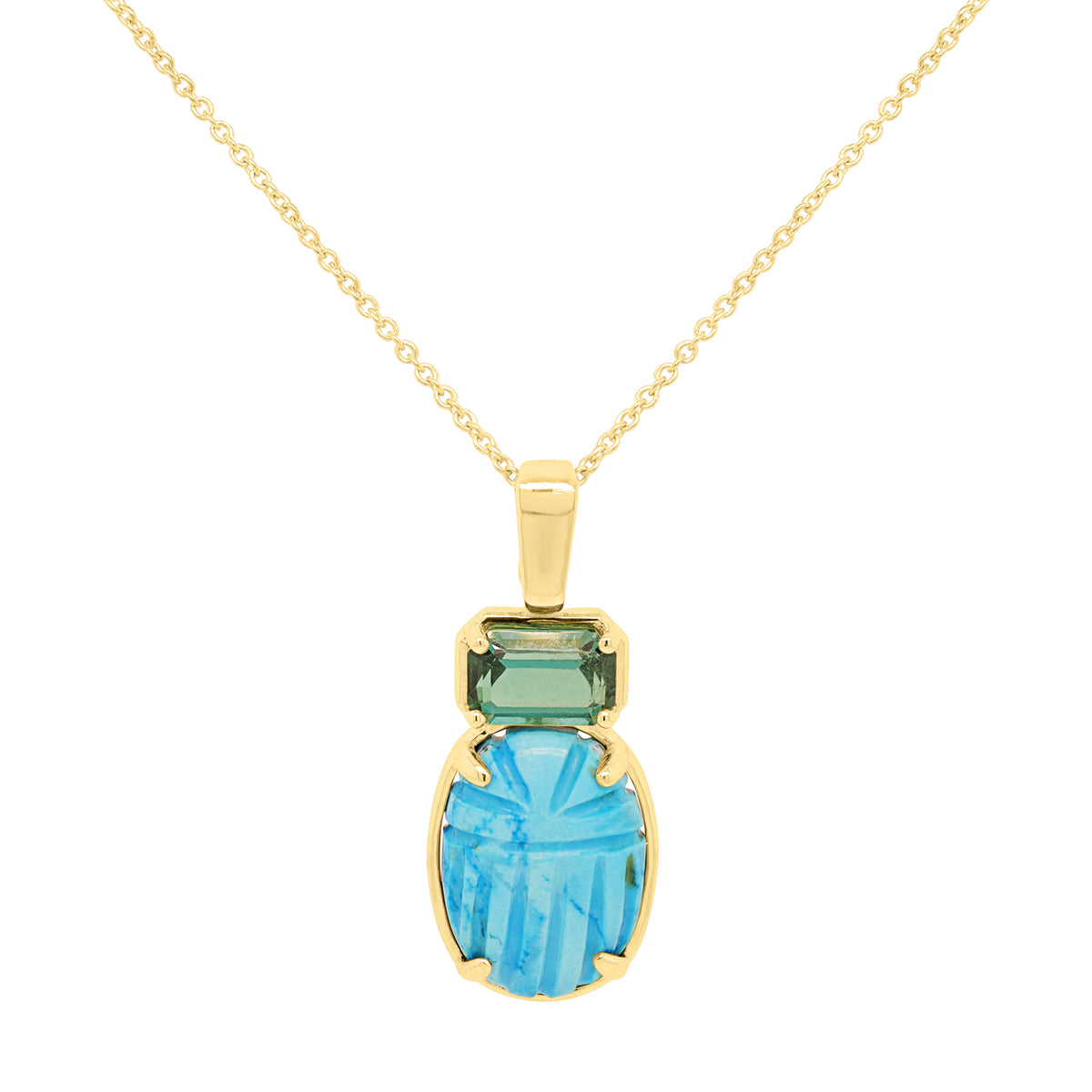 Scarab Tourmaline Charm V1