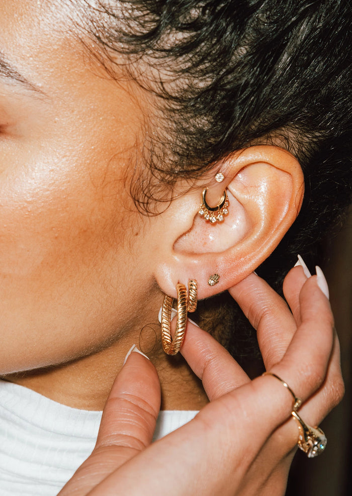 Diamond Shaker Hoop | Single