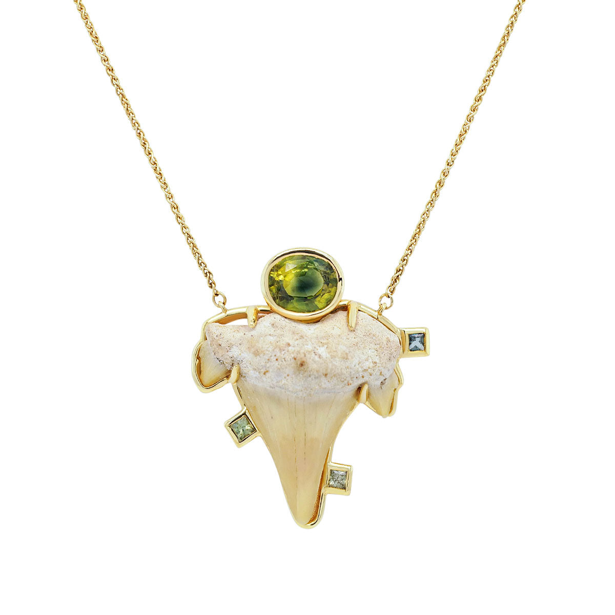 Shark Bite Necklace | Sapphire