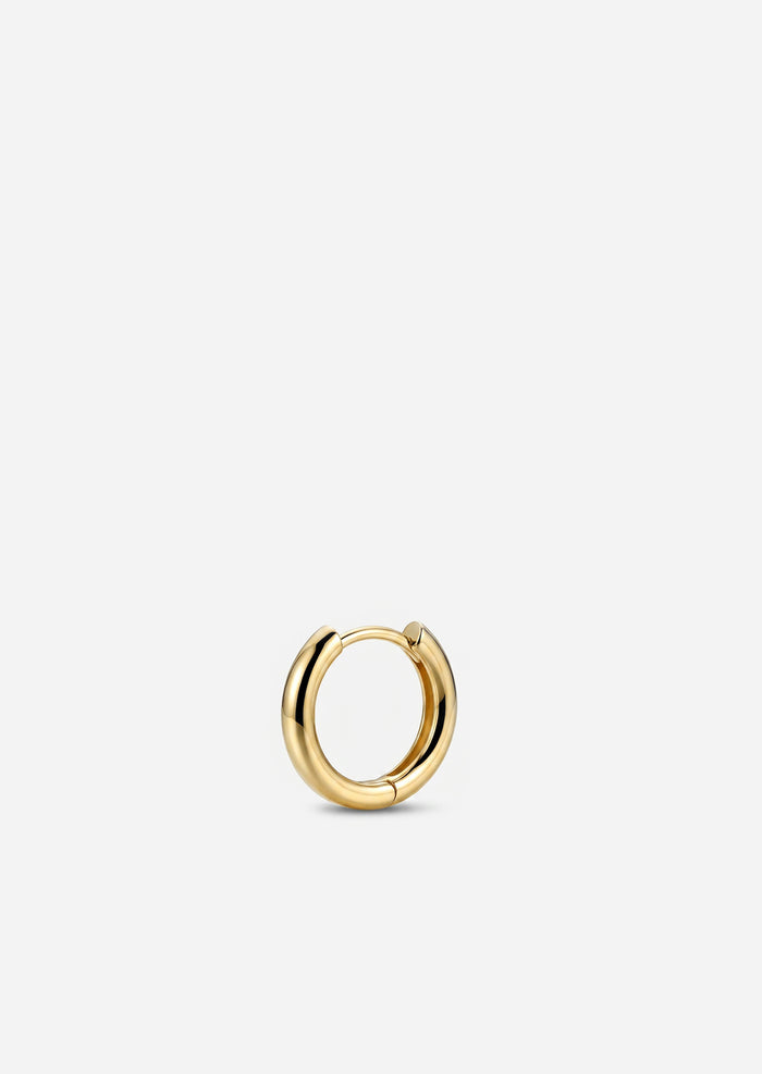 Small Gold Lock Hoop