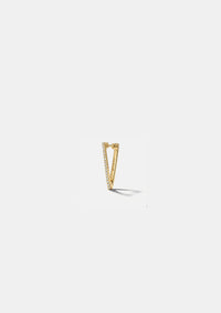 Mini Diamond Triangle Hoop