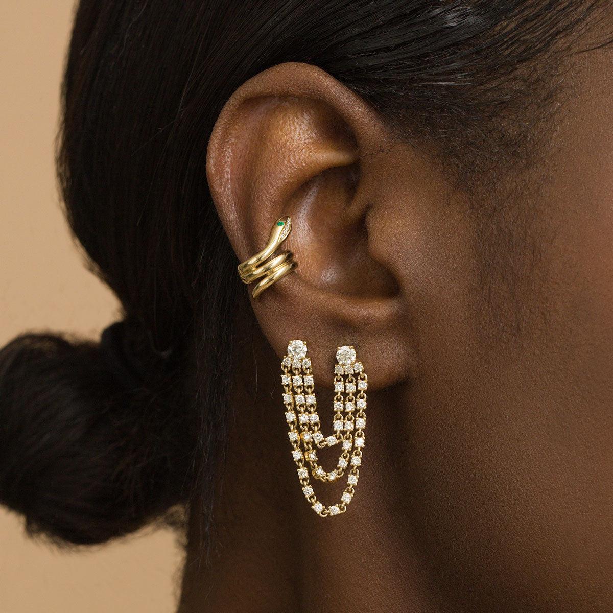 Snake Ear Cuff | 1.90GMS .03CT