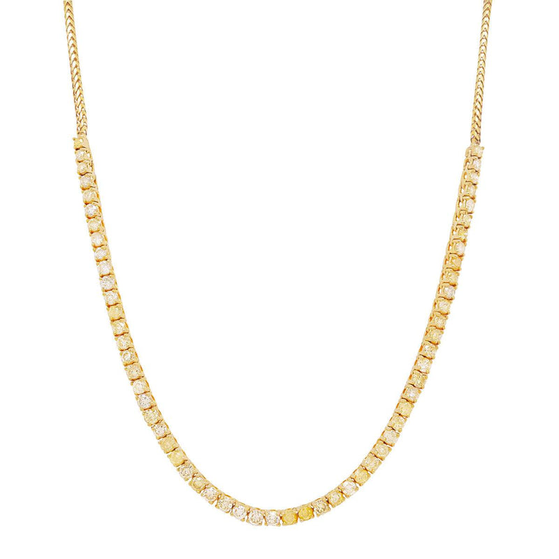 Yellow Diamond Soleil Necklace | 13.7GMS 4.80CTW