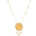 Swiss Franc Gold Coin Necklace | 4.70GMS 1.65CTW - Porter Lyons