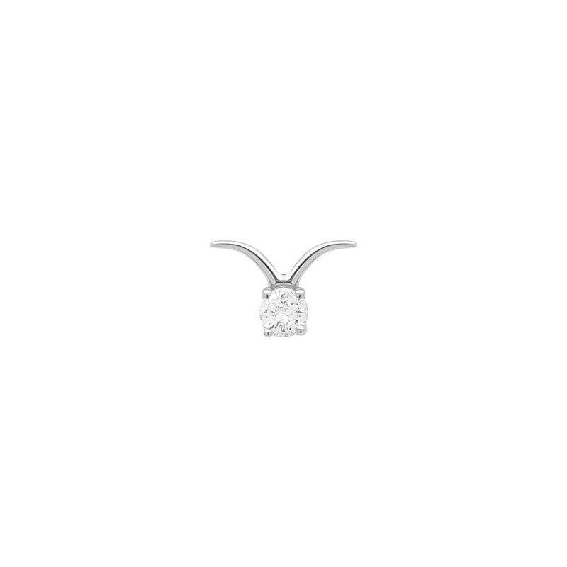 Taurus Threaded Flat Back Earring | .60GM .10CT - Porter Lyons