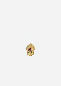 Third Eye Buddha Threaded Flat Back Earring