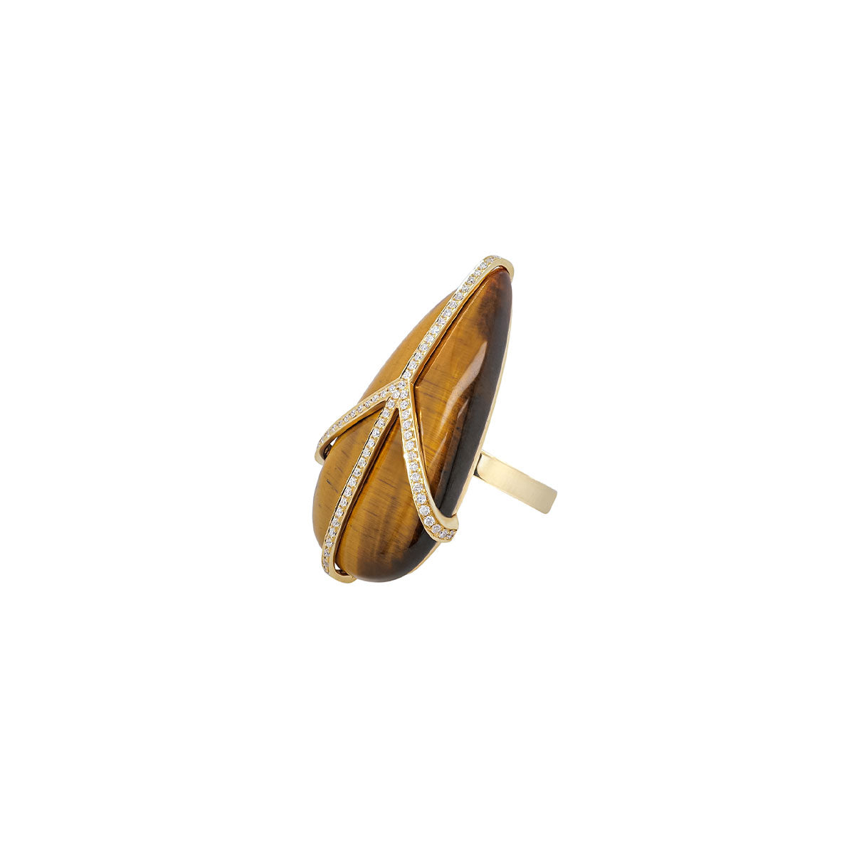 Tiger's Eye Peace Ring