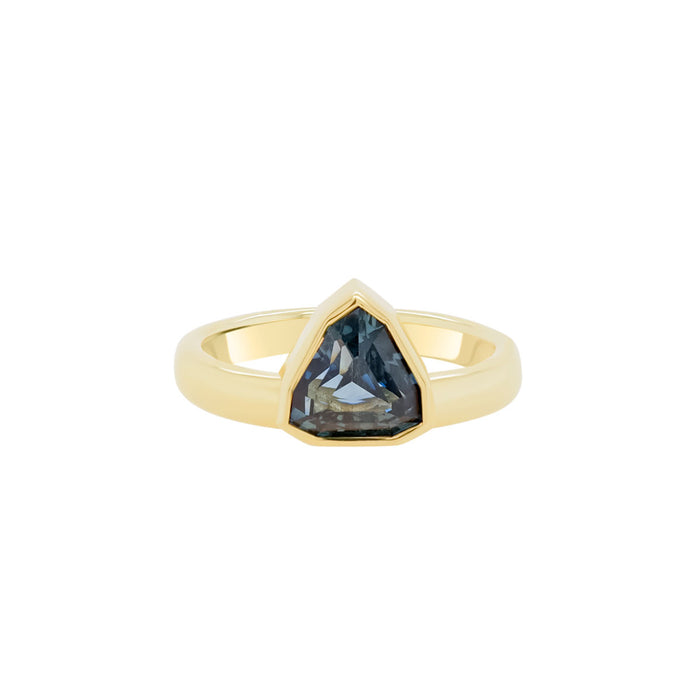 Trillion Cornflower Blue Sapphire Ring (Unheated) | 3.20GMS 2.02CTS