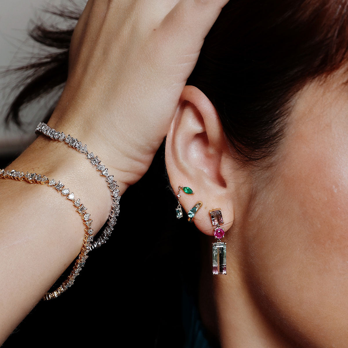 Watermelon Drop Earrings