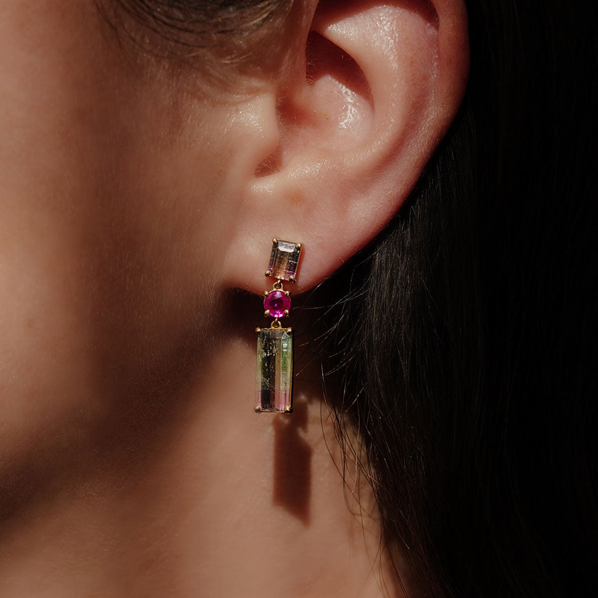 Watermelon Drop Earrings