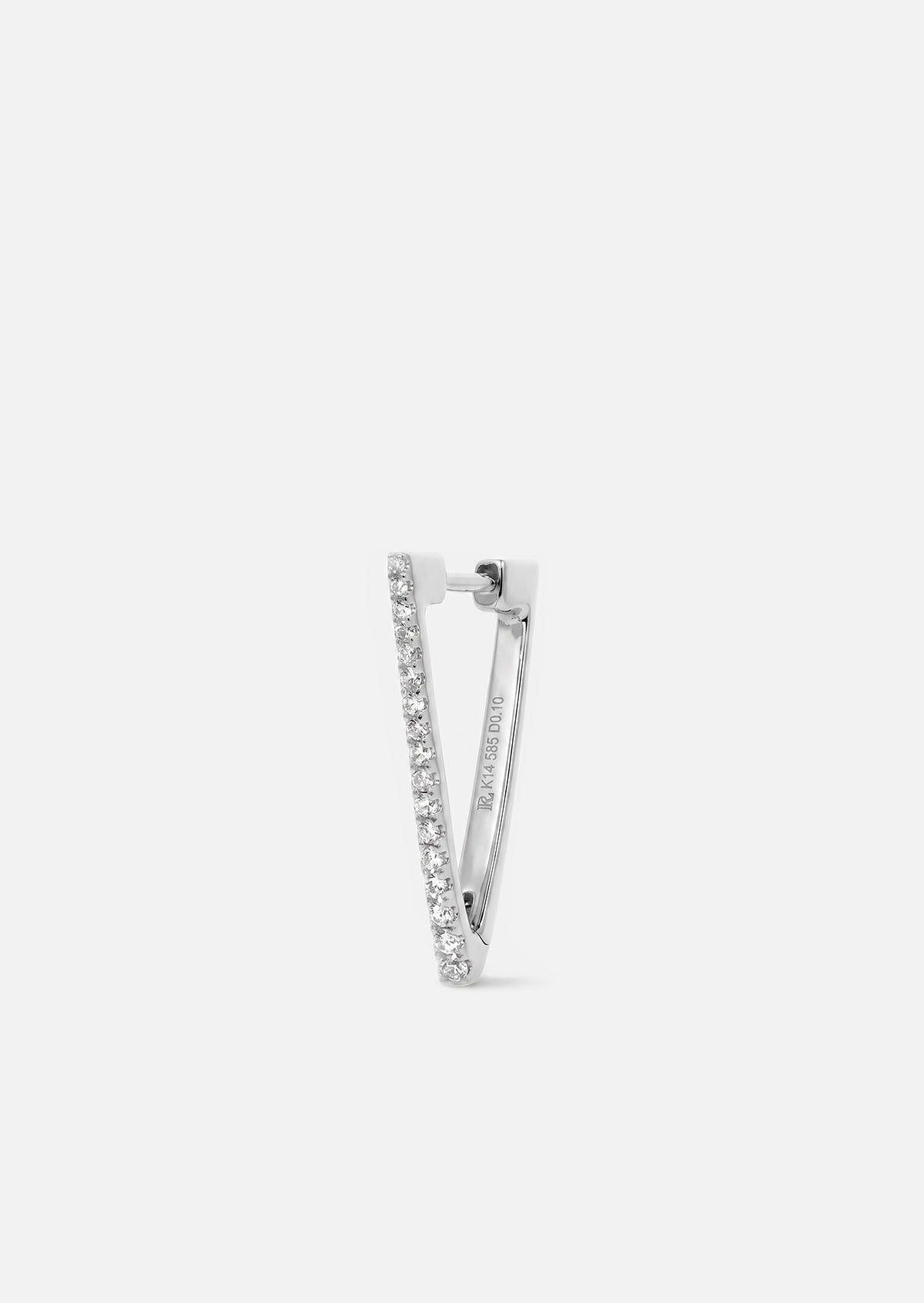 Diamond Triangle Hoop