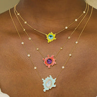 Psychedelic Solitaire Necklace | 5.6GMS 5.6CTW | Sky Blue - Porter Lyons