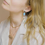 Opal Bone Chandelier Earring | 3.4GMS 6.83CTW | V2