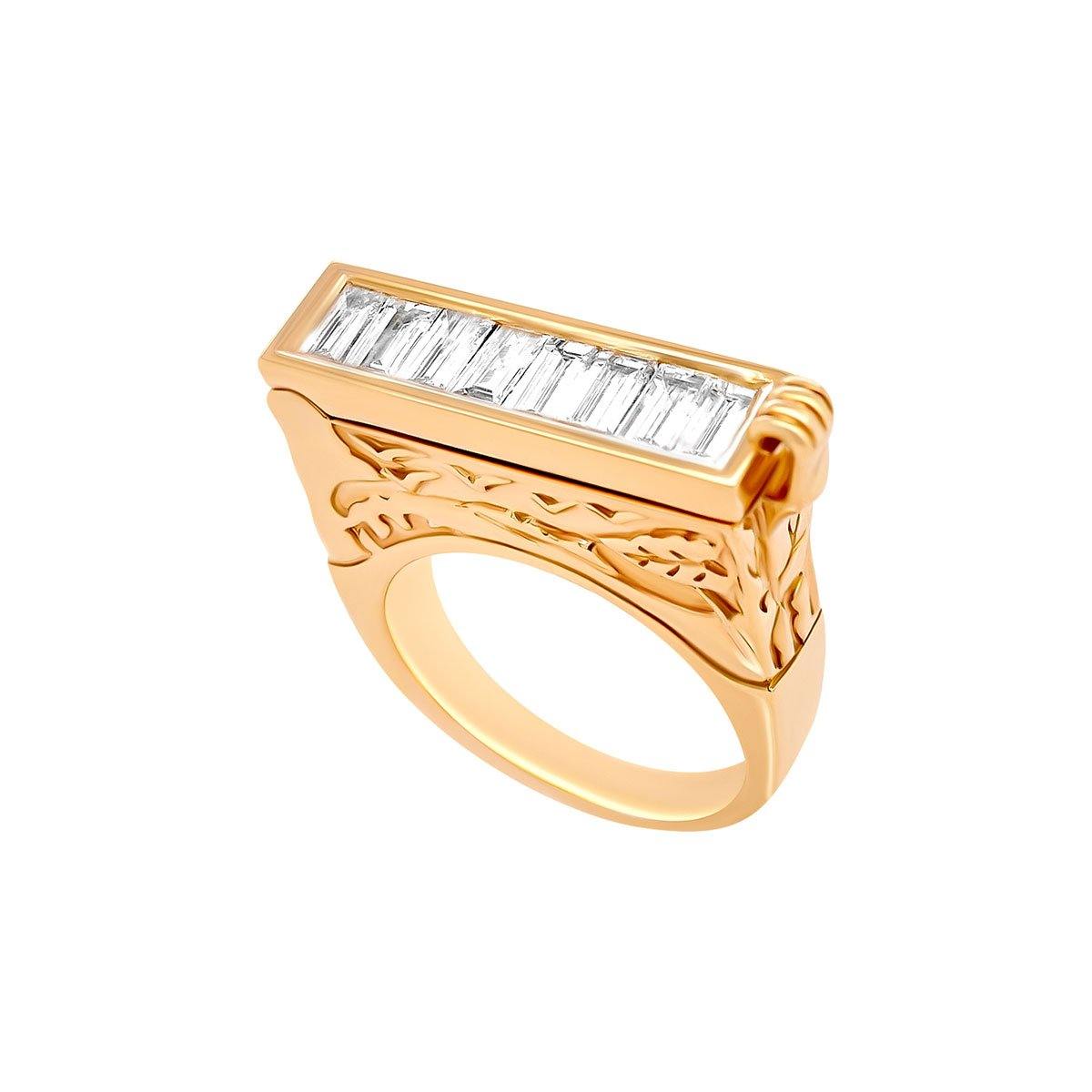 Cypress Poison Ring - Baguette | 10.9GMS 1.10CT - Porter Lyons